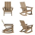 thumbnail image 1 of Palms Modern Adirondack Plastic Outdoor Rocking Chairs (Set of 4), 1 of 8