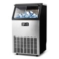 thumbnail image 1 of MECY Commercial Ice Maker Machine, Stainless Steel Automatic Ice Machine Make 100lbs/24H, Freestanding Ice Maker with 33lb Storage Capacity for Home, School, Office, Bar, Coffee Shop, Restaurants., 1 of 4