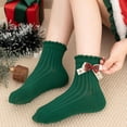 thumbnail image 4 of YUNAFFT Girls Christmas Socks Red Cartoon Bow Winter Princess Style for 1-12 Years Old, 4 of 4