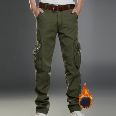 EGNMCR Men's Lightweight Pants, Cargo Pants Men, Linen Pants Men Men's Trousers Pants For Men Cotton Solid Color Multi-pocket Straight-leg Pants Denim Trousers Men Pants