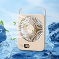 thumbnail image 4 of Rechargeable Long Battery Life Desktop Fan with Quiet Folding Handheld Design and Adjustable Wind Speeds for High Wind Power,Silent Operation Flexibility, 4 of 7