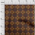 thumbnail image 1 of oneOone Cotton Cambric Fabric Check & Triangle Ikat Print Fabric BTY 56 Inch Wide, 1 of 1