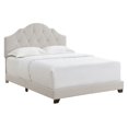 thumbnail image 1 of Home Fare Upholstered Camelback King Bed in Warm Gray, 1 of 10
