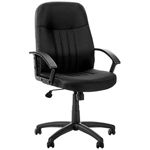 Boss Office Products Chaise Mid Back Fabric Managers en noir