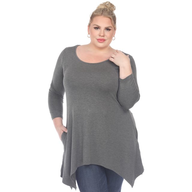 White Mark Tunique Makayla pour Femmes à Manches 3/4