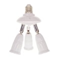 thumbnail image 2 of E27 Splitter 220V 3A Lamp Bulb Socket Converter Light Adapter Improvement Plastic Portable Holder Warehouse Accessory 1 to 3, 2 of 9