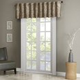 thumbnail image 1 of JLA Home INC Andora Faux Silk Embroidered Window Valance Tan 50x18, 1 of 4