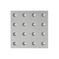 thumbnail image 1 of Fasade 12" x 12" Dome Argent Silver Wall Panel Sample, 1 of 1