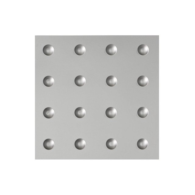 Fasade 12" x 12" Dome Argent Silver Wall Panel Sample