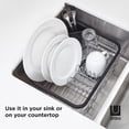 thumbnail image 4 of Umbra Sinkin Dish Drying Rack,Black/Nickel, 4 of 9