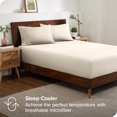 thumbnail image 4 of Bare Home Ultra-Soft Fitted Sheet + Pillowcase Set - Premium 1800 Collection - Deep Pocket - Full, Sand, 4 of 7