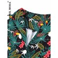 thumbnail image 3 of Robe Vintage d'Été pour Femmes Imprimé Perroquet 2024 Robe de Soirée Rétro Verte Rockabilly Années 50 60 Robe d'Été, 3 of 7