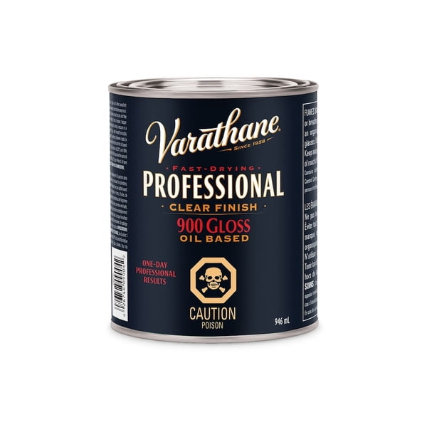 Varathane Professionnel à Base d'Huile en Polyuréthane Fini Transparent Brillant Clair, 946 ml