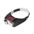 thumbnail image 1 of Youkk Loupe de Tête en Acrylique ABS Réglable de Remplacement Optique Alimentée par Pile Loupe d'Entretien Rouge, 1 of 6
