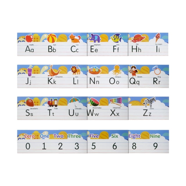 Milaget Numbers Bulletin Board Bulletin Board Letters Classroom Organized Chart Alphabet
