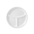 thumbnail image 1 of Corelle Winter Frost White 8.5" Glass Divided Lunch Plate, 1 of 2