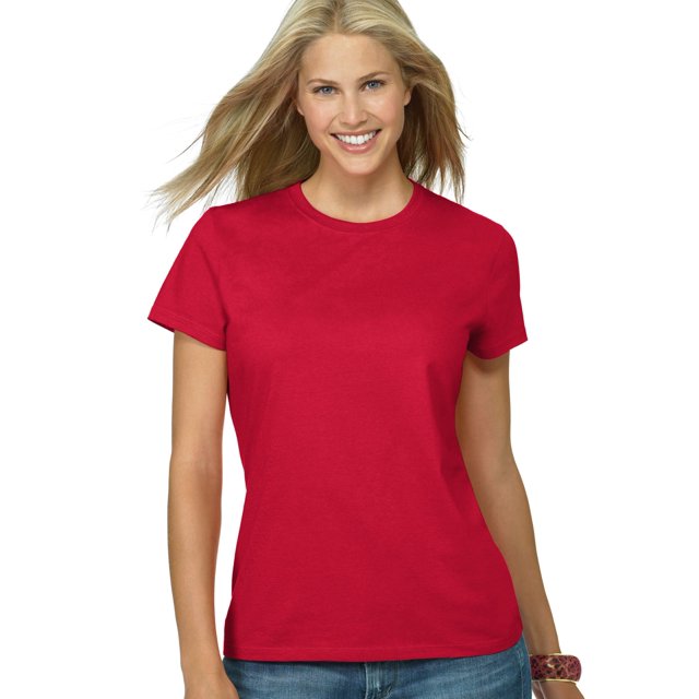 Hanes Womens Nano-T T-shirt, 2XL, Deep Red