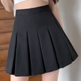 thumbnail image 4 of Besolor Jupe Plissée Taille Haute pour Femme Fille, Décontractée, Extensible, Ligne A, Patineuse, Mini, avec Doublure, Shorts, 4 of 7