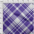 thumbnail image 3 of oneOone Cotton Flex Medium Blue Fabric Check Craft Projects Decor Fabric Printed By The Yard 40 Inch Wide, 3 of 4