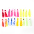 thumbnail image 2 of 20pcs Réalistes Leurres de Pêche d'Imitation de Calmar Couleur Mixte Eau Salée Appât de Mer Douce PVC pour Aller à la Pêche, 2 of 5