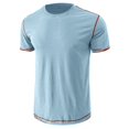 thumbnail image 5 of adviicd T-Shirts pour Hommes T-Shirt Ample à Manches Courtes en Coton Col Rond Doux BU2,L, 5 of 5