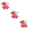 thumbnail image 3 of Transemion 5pcs 50x50cm Square Cotton Fabric Cloth For DIY Craft Sewing red 3Set, 3 of 6