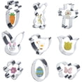 thumbnail image 1 of Boovnll Cake Pan, 9-Piece Easter Rabbit Mouldchicken Cake Mould Mould Stainless Steel Baking Utensils Mould, Kitchen Gadgets, Cake Pans, Round Cake Pans, 1 of 1