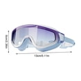 thumbnail image 3 of PRETXORVE Large Swimming Goggles Gradient Electroplated Silicon Adult Unisex Profession Swimming Goggles, 3 of 4