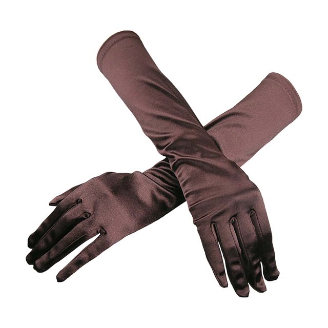 Birdeem Gants Longs en Satin pour Femmes Opera Mariage Soirée Nuptiale Fête Bal