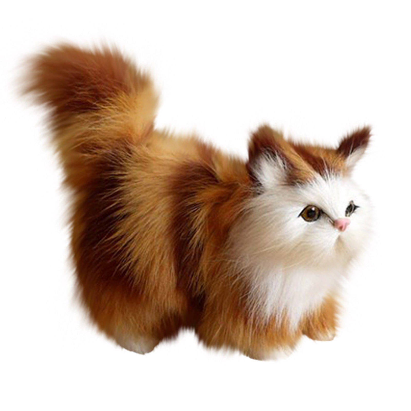 Jouets de Simulation pour Chat Jouets en Peluche Modèles d'Animaux de Simulation Cadeaux pour Enfants