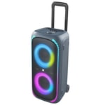onn. Bluetooth Wireless Party Speaker with Multicolour LED Lighting