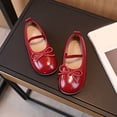 thumbnail image 4 of JDQJBZ Girl's Casual Shoes Soft Sole Bow Decor Princess Flats for Performance School, 4 of 4