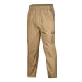 thumbnail image 3 of UVEASISHA Pantalon Cargo Tactique Homme Coupe Décontractée Pantalon de Randonnée Cargo de Travail avec Multi-Poches Coton Ripstop Pantalon d'Escalade Léger Ventes Prime Aujourd'hui, Jaune, 5TG, 3 of 6