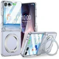thumbnail image 1 of Case for Galaxy Z Flip 7, Compatible with MagSafe, Built-in Kickstand & Screen Protector & Hinge Protection, Slim Protective Phone Case Plating Cover for Samsung Galaxy Z Flip 7, 1 of 7