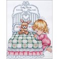 thumbnail image 2 of Bedtime Prayer Girl Birth Record Counted Cross Stitch Kit-11"X14" 14 Count, 2 of 2