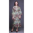 thumbnail image 3 of Bimba Robe en Coton Rose à Motif Floral Léopard, Cachemire et Lys pour Femmes, Légère, Imprimée, Croisée, Chemise de Demoiselle d'Honneur pour la Préparation, TG, 3 of 5