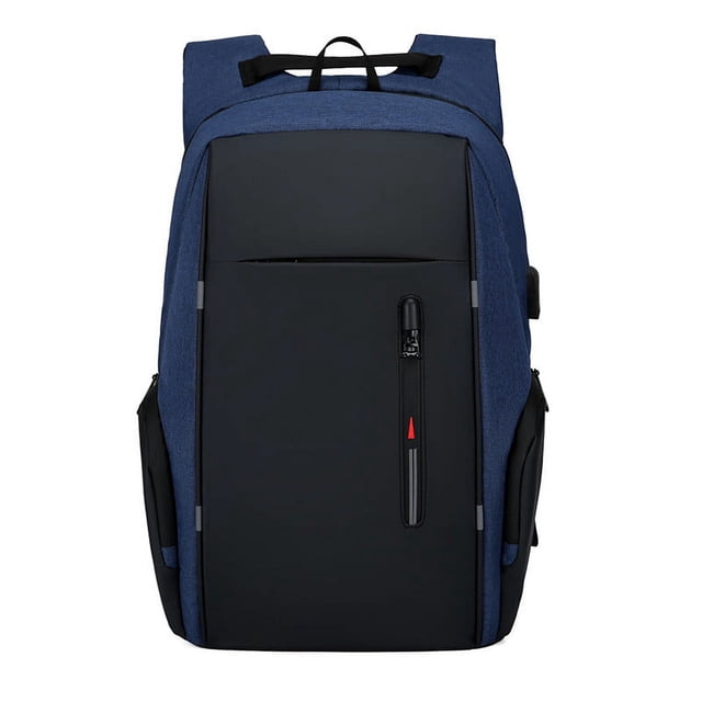 Rbaofujie Men Backpack 15.6 In USB Charging Laptop Computer Bag Casual Business