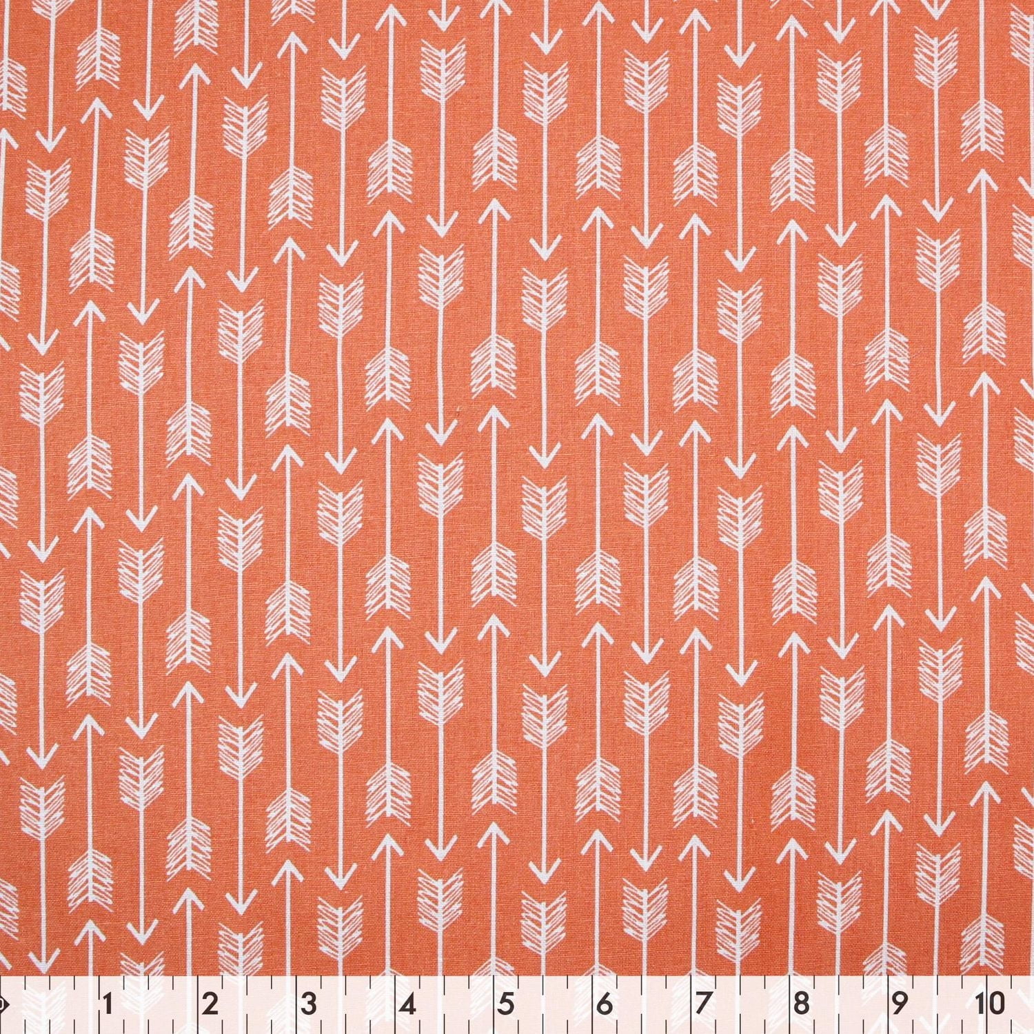 FABRIC CREATIONS corail avec blanc Arrows coupon fat quarter 45 × 53 cm (18 × 21 po)
