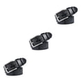 thumbnail image 3 of relayinert Classy And Durable PU Belt For Men Wear-resistant And Fine Workmanship Coffee Black 115cm 3Set, 3 of 6