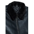thumbnail image 2 of Men's Leather Jacket with Genuine Fur Collar, 2 of 8