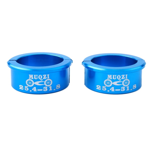EeaseCA 4pcs Handlebar Conversion Sheet Increase Shims Clamp 25.4mm to 31.8mm (Blue)