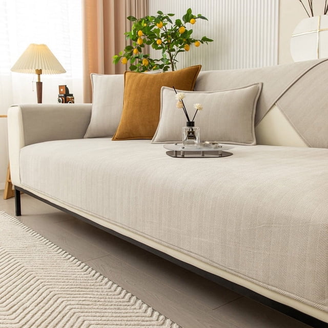 EGNMCR Chair Covers Herringbone Chenille Fabric Furniture Protector Sofa Cover 70*90cm sofa sofa