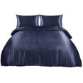 thumbnail image 1 of Unique Bargains Satin Duvet Cover Set 3 Piece and Pillow Sham Set, 1 of 8