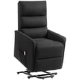 thumbnail image 1 of HOMCOM Fauteuil Releveur Inclinable pour Aînés avec Télécommande, Noir, 1 of 10