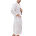 thumbnail image 1 of Cardigan Bathrobe Thin Bathrobe Mens Home Clothes Bathrobe Men, 1 of 9