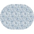 thumbnail image 4 of Oval Tablecloth 52 x 70 Inch, Blue Paisley Floral Tablecloth for Oval Table, Fabric Wrinkle Free Washable Waterproof Vintage Tablecloth Oval Table Cloth for Dining Room Table, 4 of 5