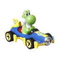 thumbnail image 1 of Hot Wheels Mario Kart Yoshi Mach 8 1:64 scale die-cast Vehicle, 1 of 4