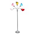 thumbnail image 3 of Simple Designs Lampadaire à col de cygne réglable à 5 lumières, 3 of 9