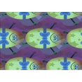 thumbnail image 1 of Ahgly Company Machine Washable Indoor Rectangle Transitional Rebecca Purple Area Rugs, 6' x 9', 1 of 7