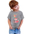 thumbnail image 4 of TZEWGL Hauts pour Enfants Imprimé Graphique Col Rond Manches Courtes Ample pour Filles Garçons Taille 10-11T, 4 of 4